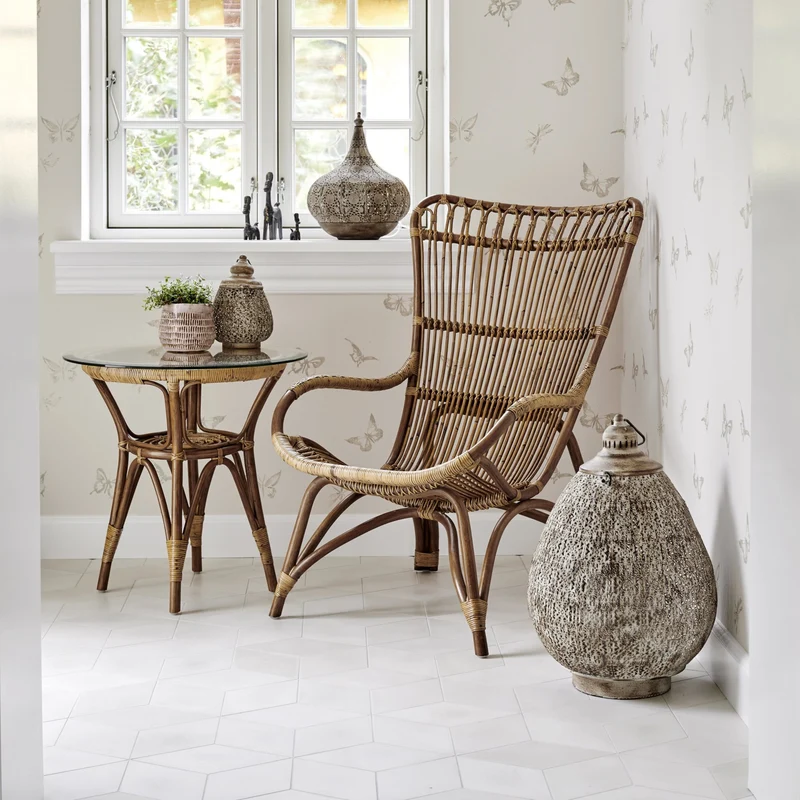 Fauteuil en rotin foncé Monet - Sika Design
