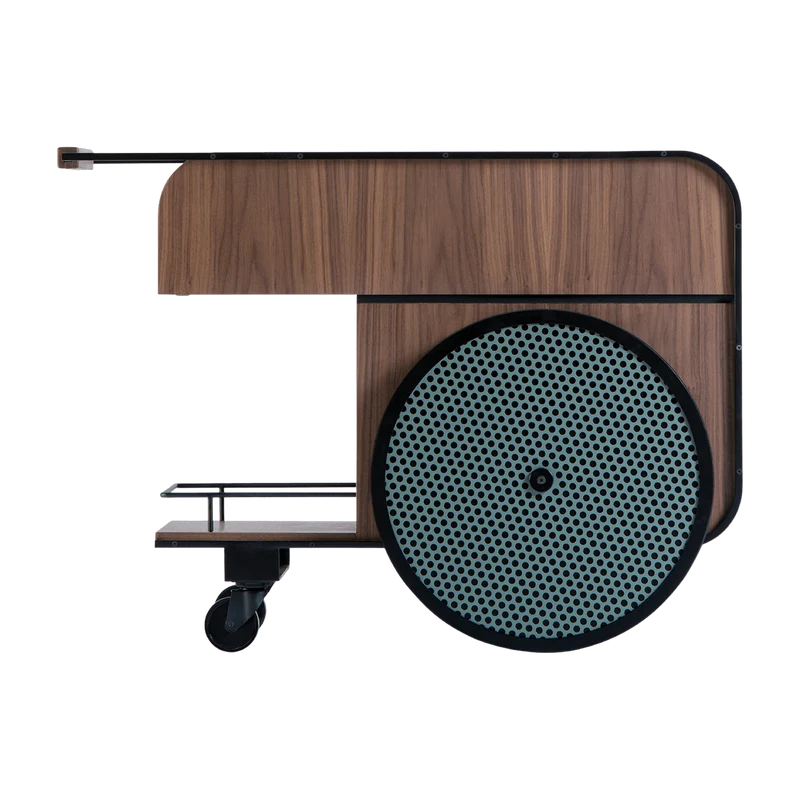 Chariot de bar en bois de noyer Trink - Kann Design
