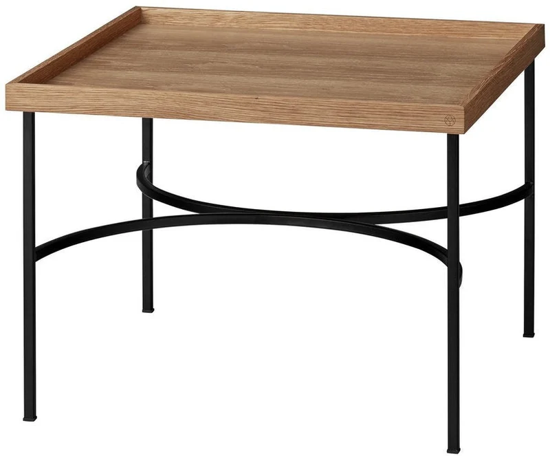 Table basse en chêne et métal noir Unity - AYTM