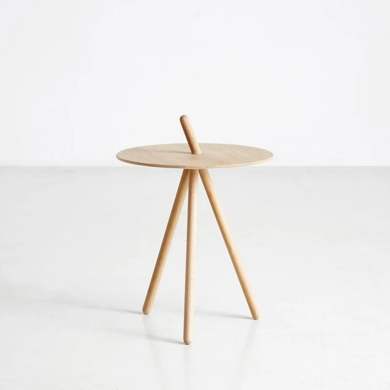 Table d'appoint en chêne naturel Come Here - Woud
