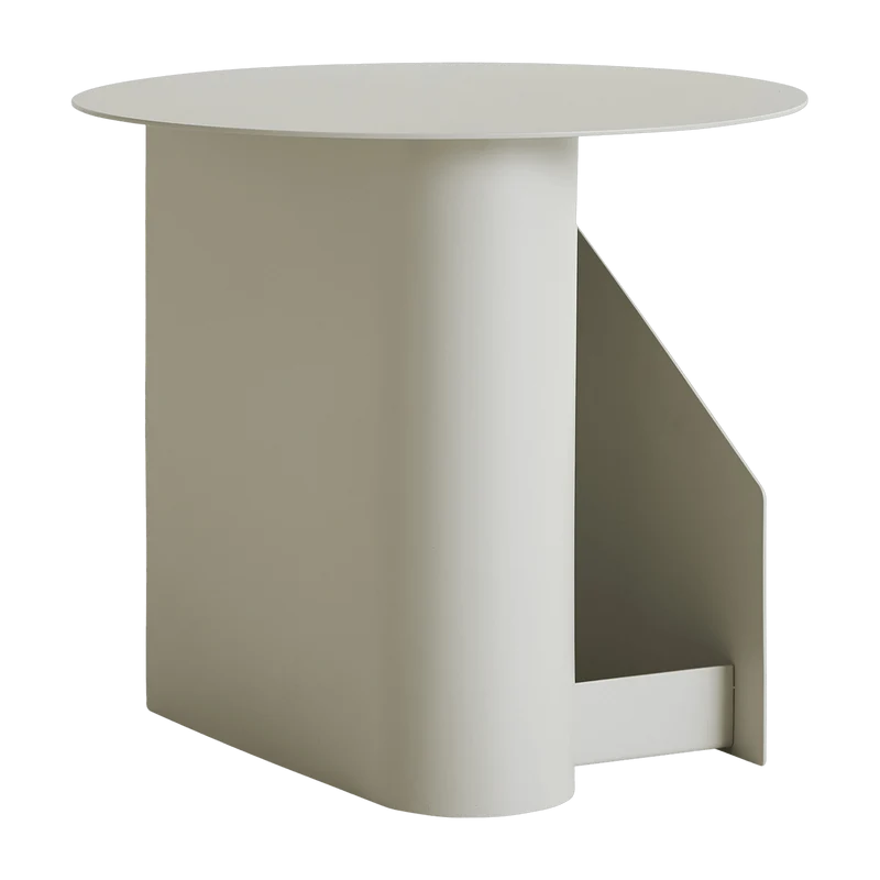 Table d’appoint en métal gris chaud 36x40cm Sentrum - Woud