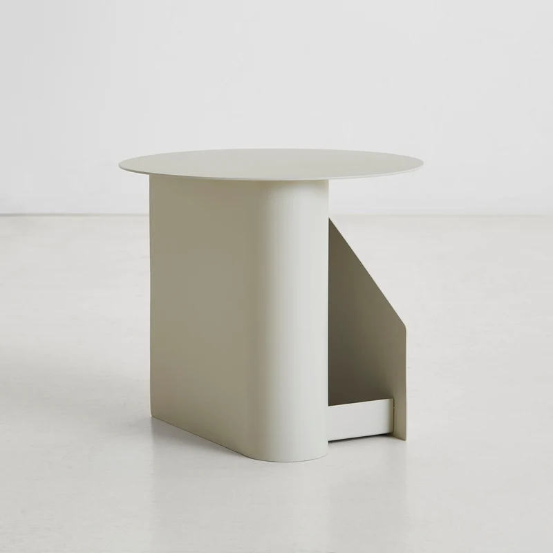 Table d’appoint en métal gris chaud 36x40cm Sentrum - Woud
