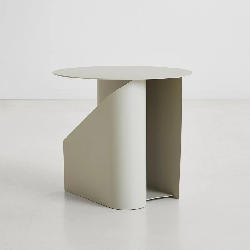 Table d’appoint en métal gris chaud 36x40cm Sentrum - Woud