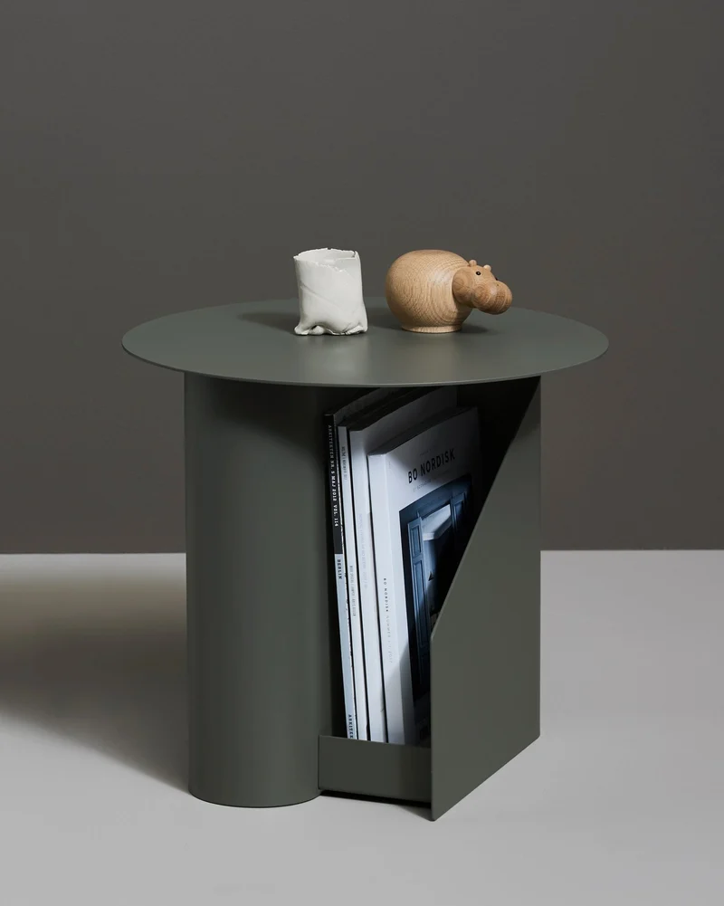 Table d'appoint en métal vert 36x40cm Sentrum - Woud