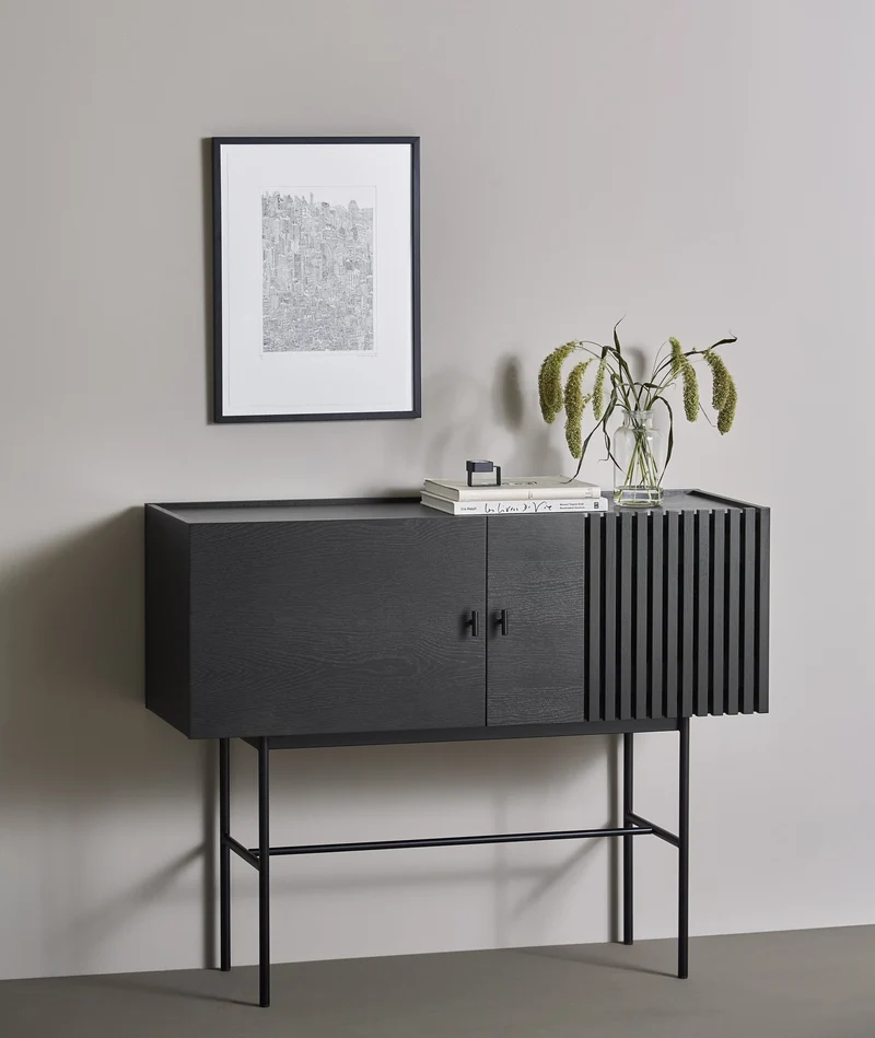 Buffet en chêne noir 120 cm Array - Woud