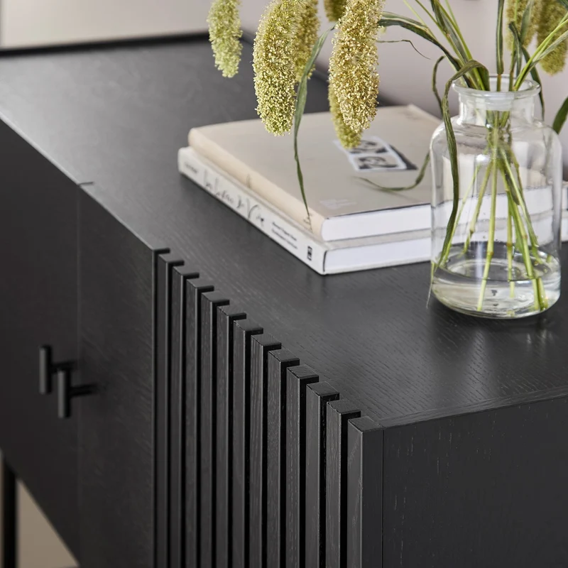 Buffet en chêne noir 120 cm Array - Woud