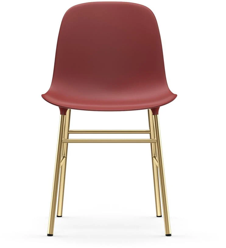 Chaise en laiton et pp rouge Form - Normann Copenhagen