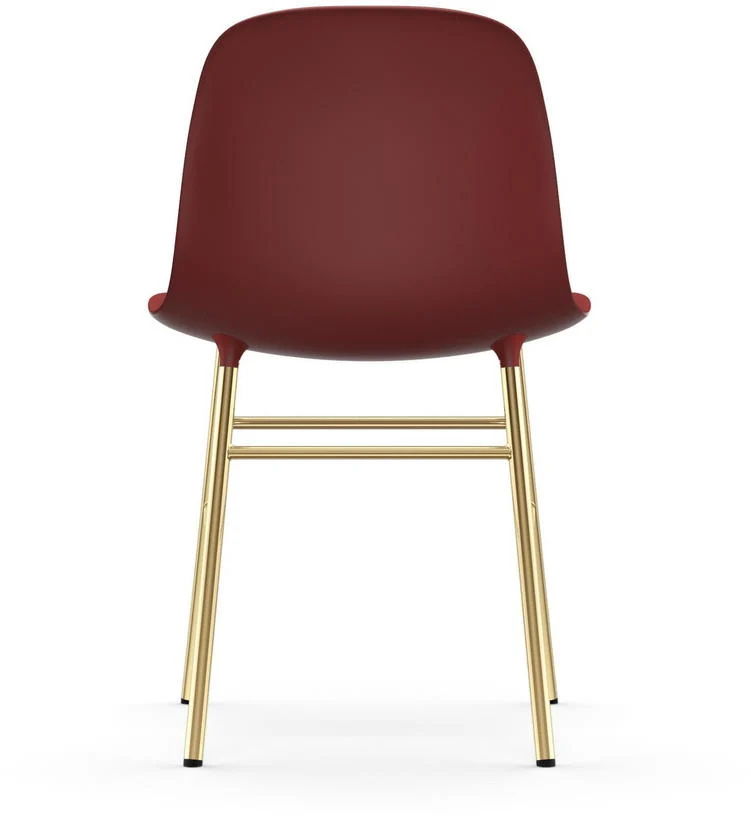 Chaise en laiton et pp rouge Form - Normann Copenhagen