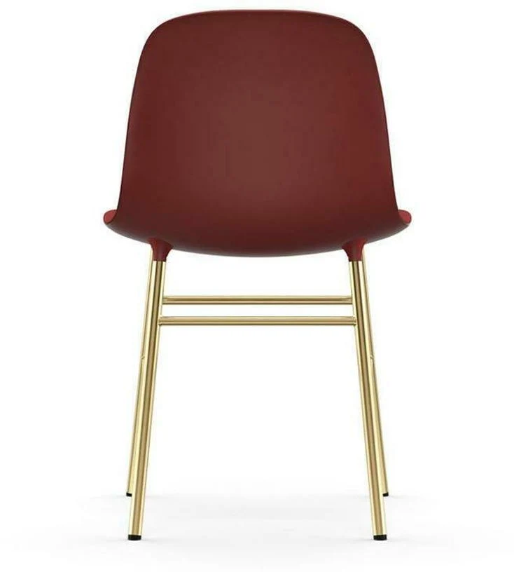 Chaise en laiton et pp rouge Form - Normann Copenhagen