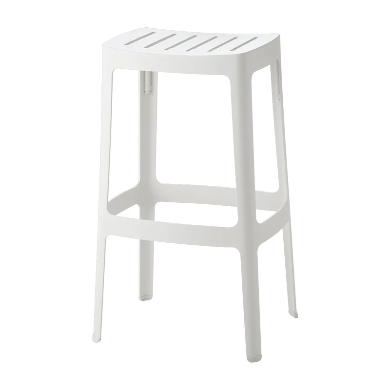 Tabouret de bar en aluminium blanc Cut - Cane-Line