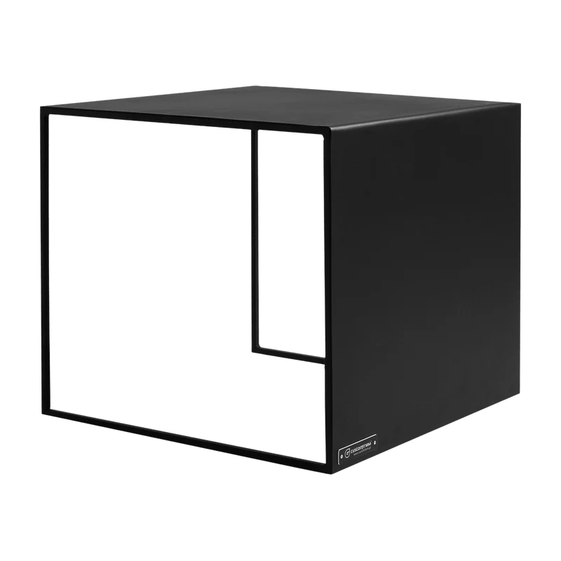 Table basse carré en métal noir 2 Wall - Custom Form