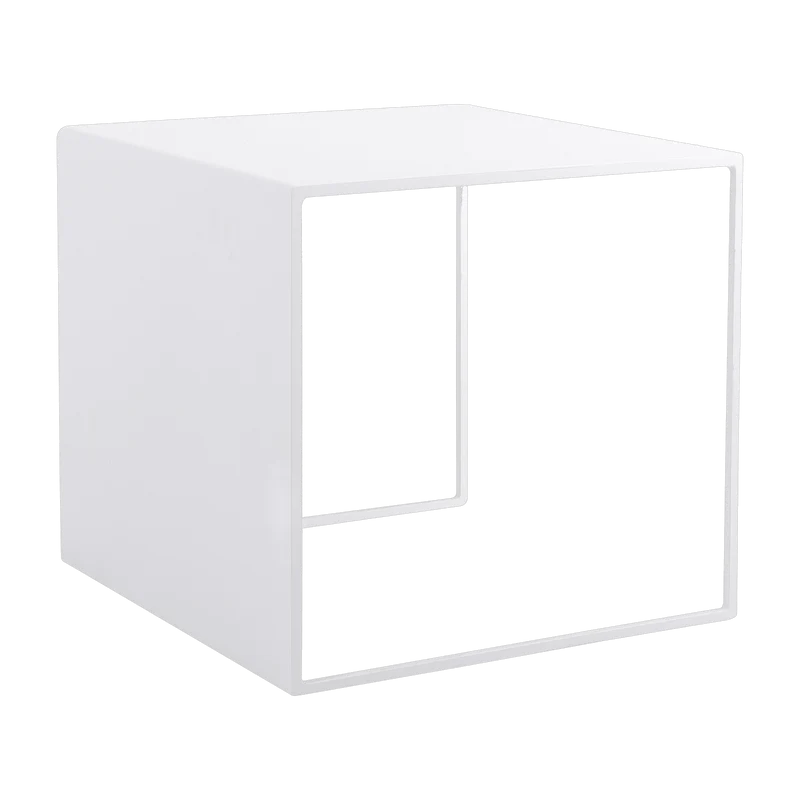 Table basse carré en métal blanc 2 Wall - Custom Form
