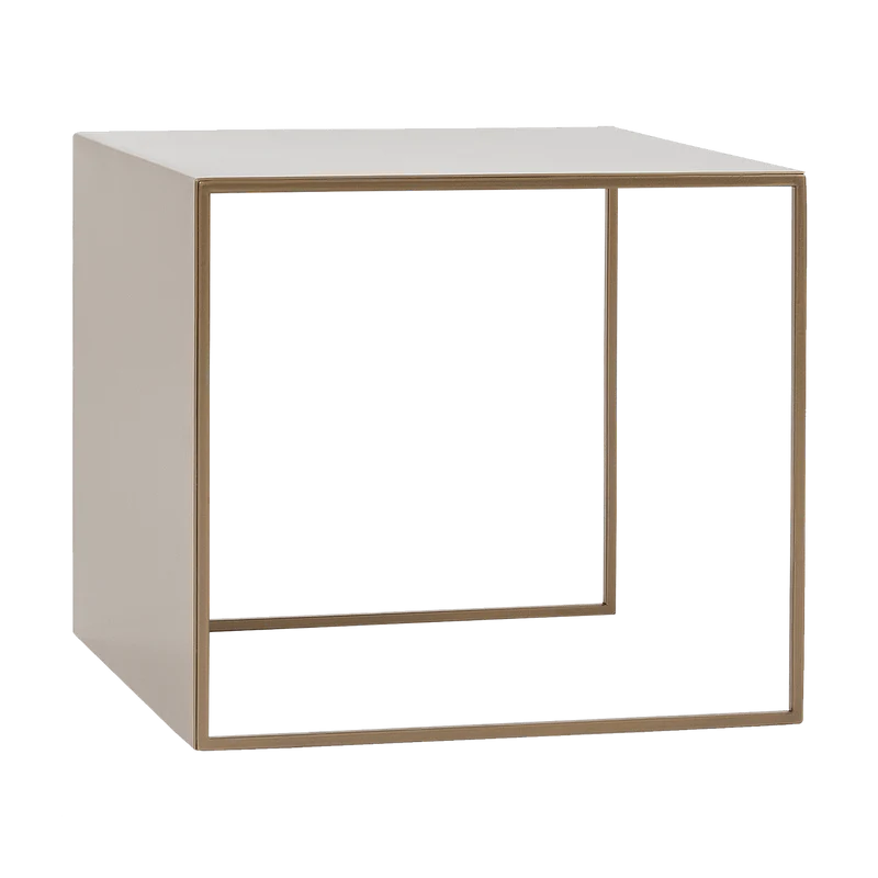 Table basse carré en métal gold 2 Wall - Custom Form