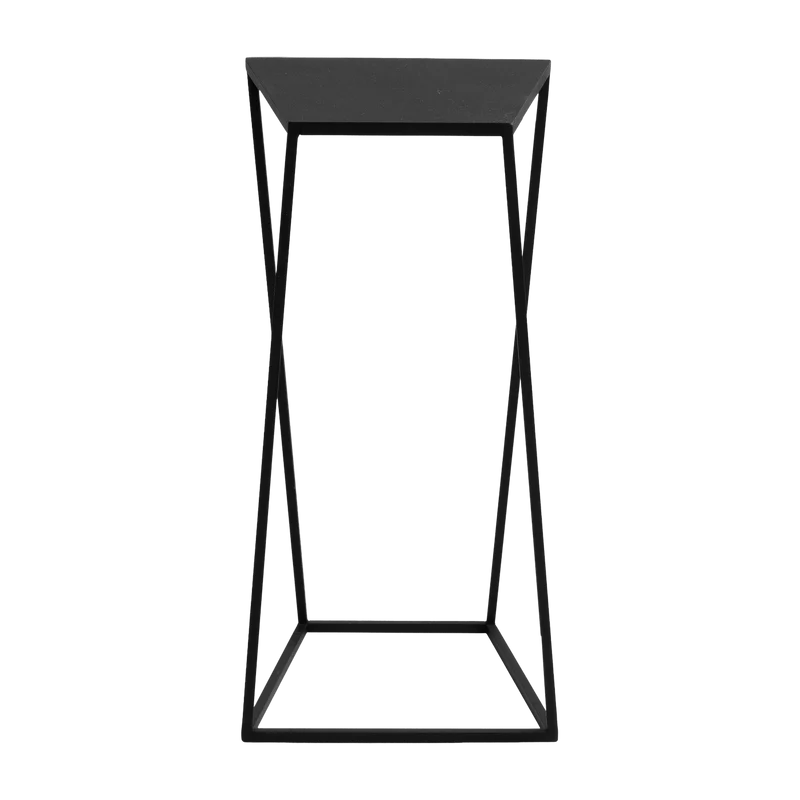 Table d'appoint rectangulaire en métal noir Zak - Custom Form