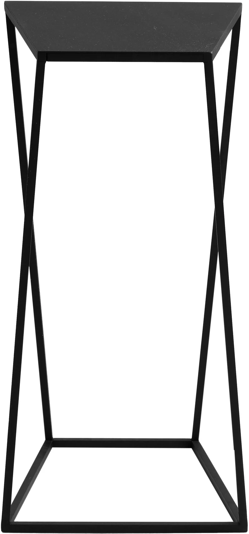 Table d'appoint rectangulaire en métal noir Zak - Custom Form