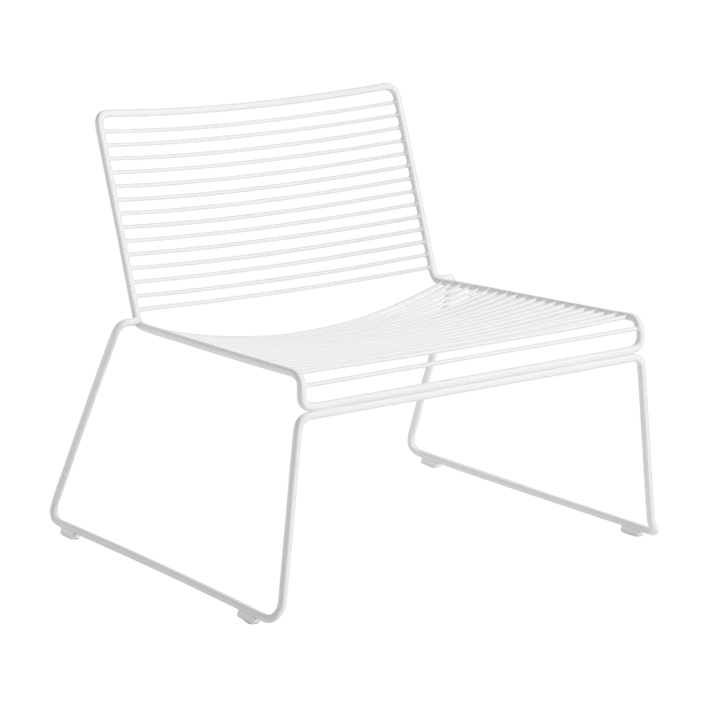 Chaise lounge en métal blanc Hee - HAY