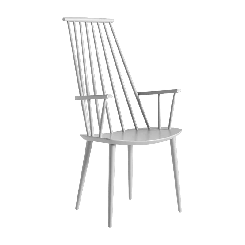 Chaise en bois de hêtre gris clair J 110 - HAY
