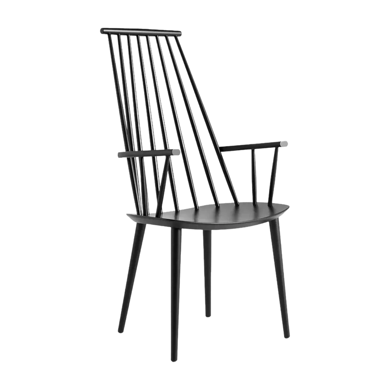 Chaise en bois de hêtre noir J 110 - HAY