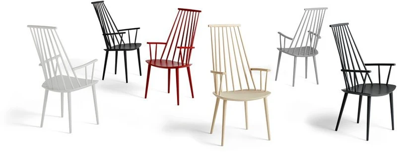 Chaise en bois de hêtre noir J 110 - HAY