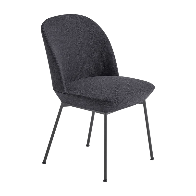 Chaise gris anthracite et pieds noir anthracite Oslo - Muuto