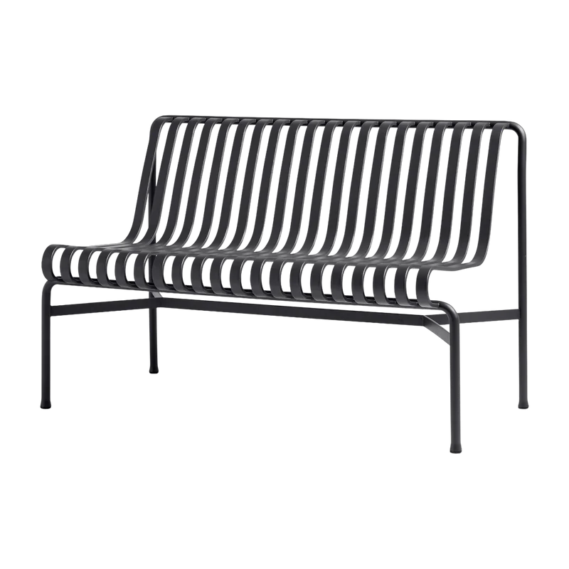 Banc de jardin sans accoudoirs en métal anthracite Palissade - HAY