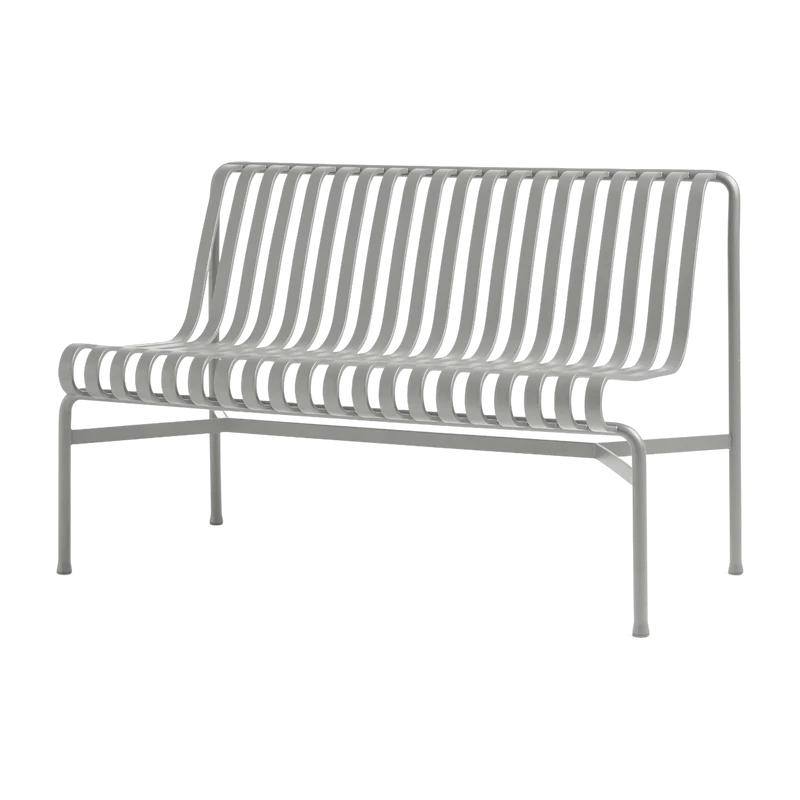 Banc de jardin sans accoudoirs en métal gris Palissade - HAY