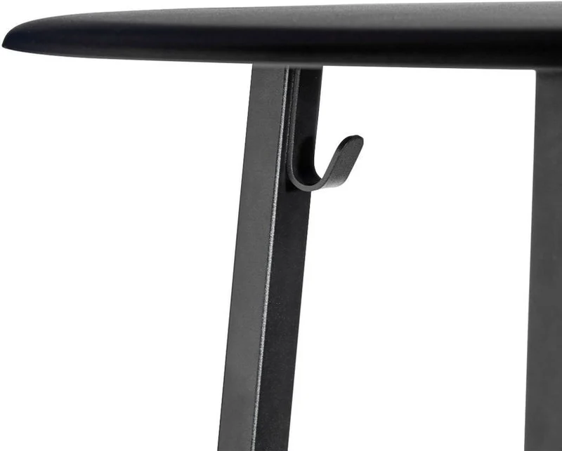 Table haute en aluminium noir Revolver - HAY