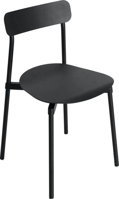 Chaise en métal noir Fromme - Petite Friture