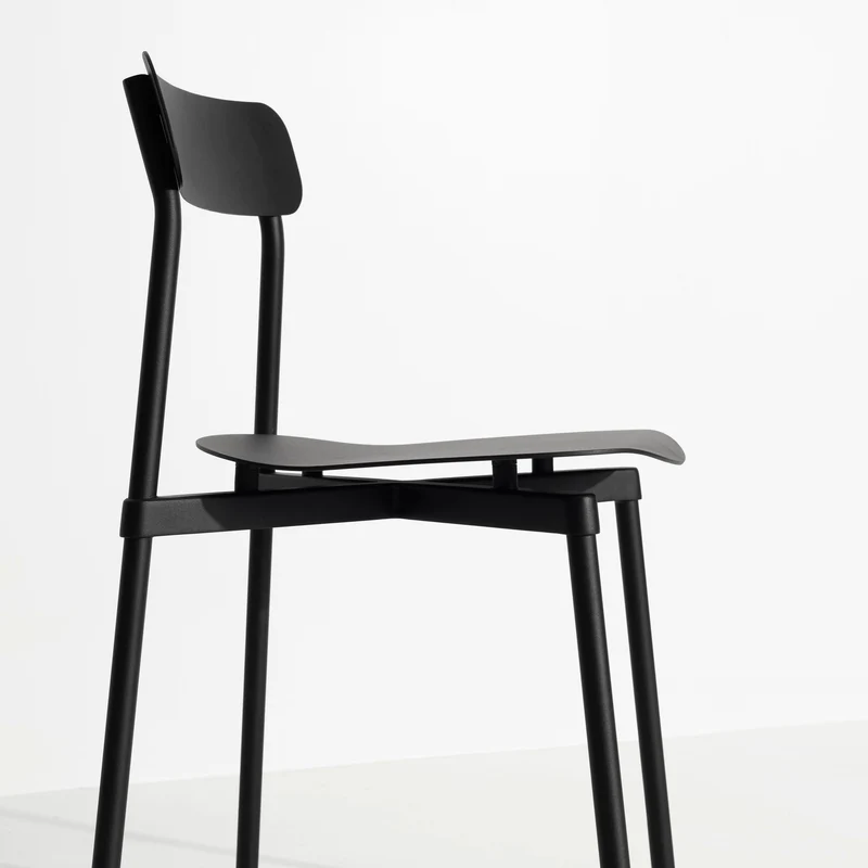 Chaise en métal noir Fromme - Petite Friture