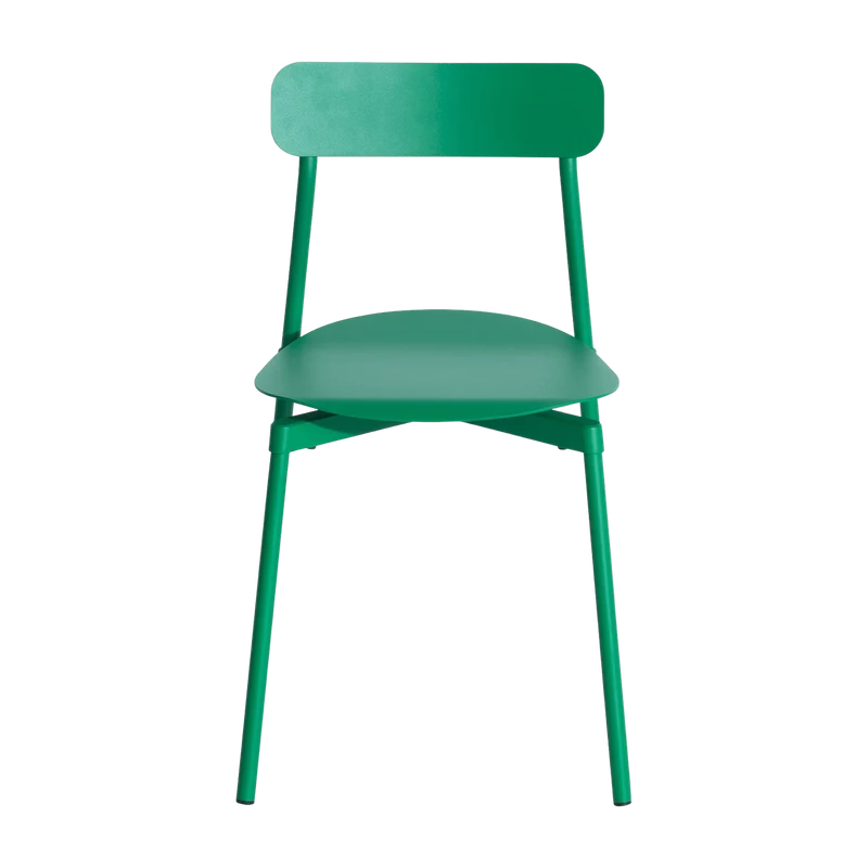 Chaise en métal vert menthe Fromme - Petite Friture