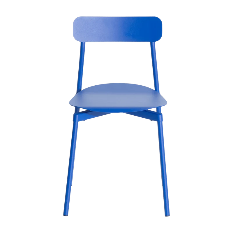 Chaise en métal bleu Fromme - Petite Friture