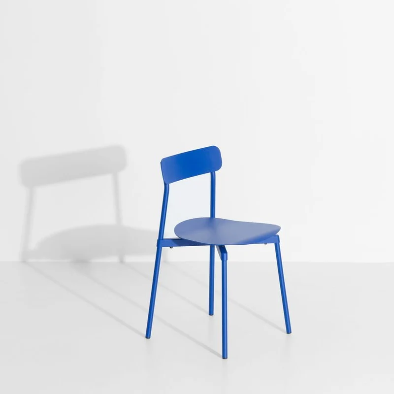 Chaise en métal bleu Fromme - Petite Friture