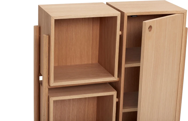 Cabinet de rangement en chêne - Hübsch