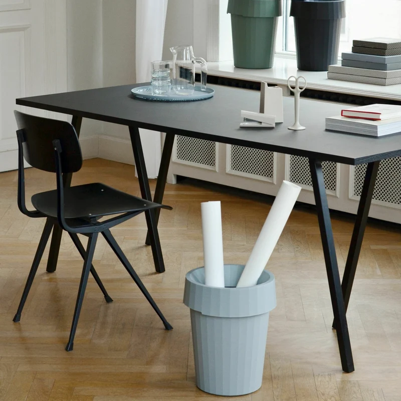 Table en acier blanche L160 cm Loop Stand - HAY