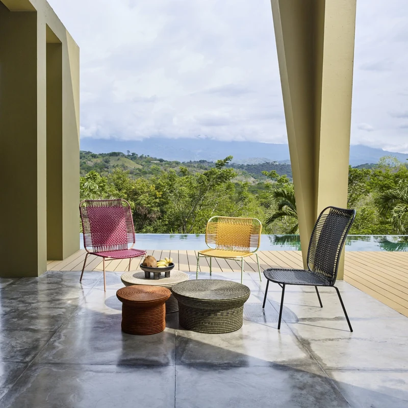 Fauteuil en acier vert Cielo - Ames