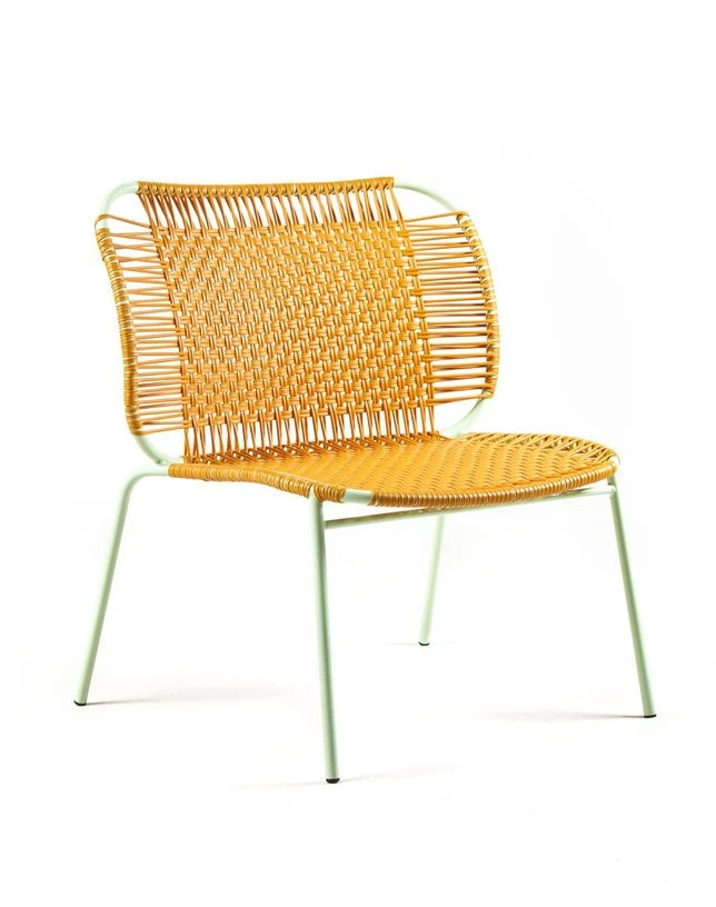 Fauteuil en acier jaune Cielo - Ames