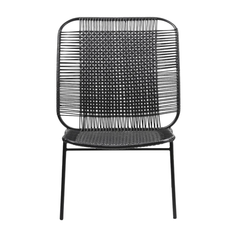Fauteuil en acier noir Cielo High - Ames