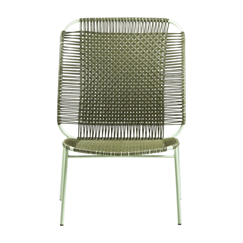 Fauteuil en acier vert Cielo High - Ames