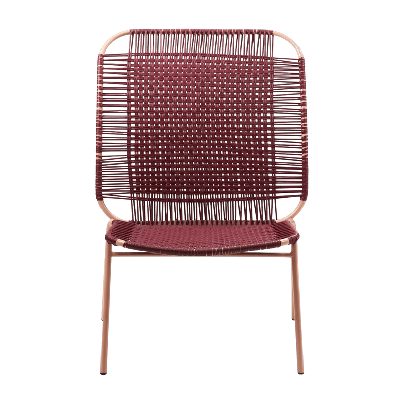 Fauteuil en acier violet Cielo High - Ames