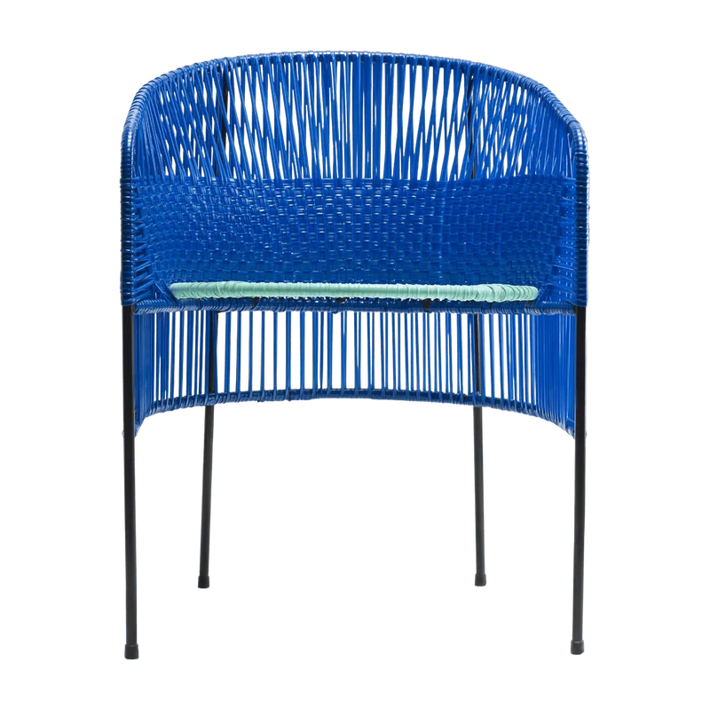 Fauteuil en acier bleu Caribe - Ames