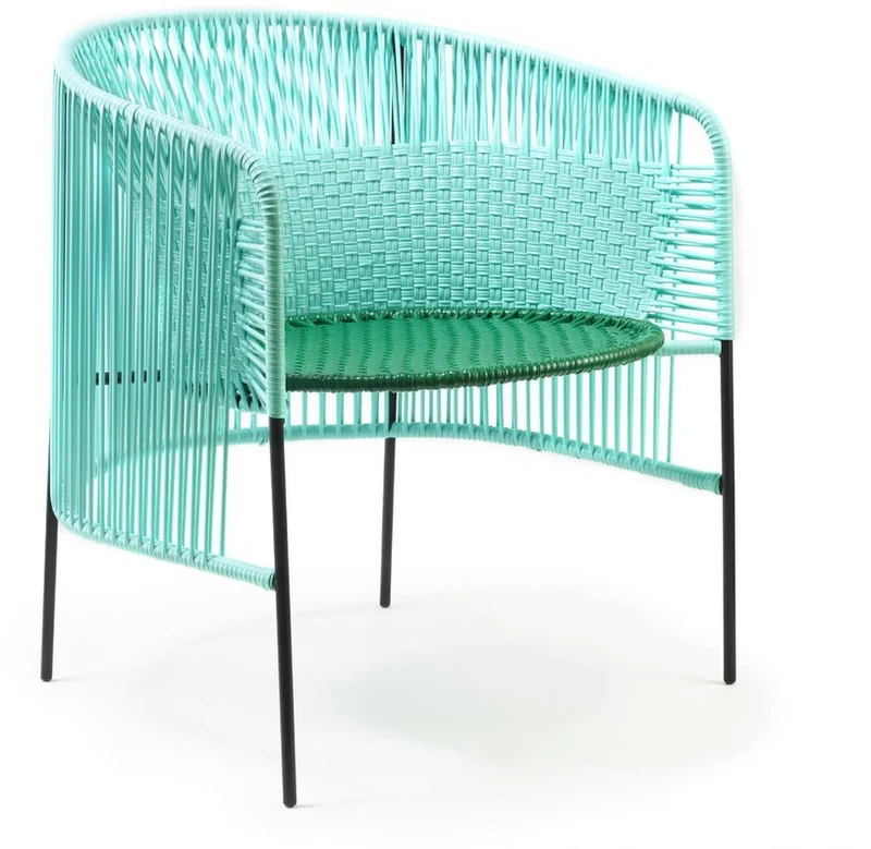 Fauteuil en acier menthe Caribe - Ames