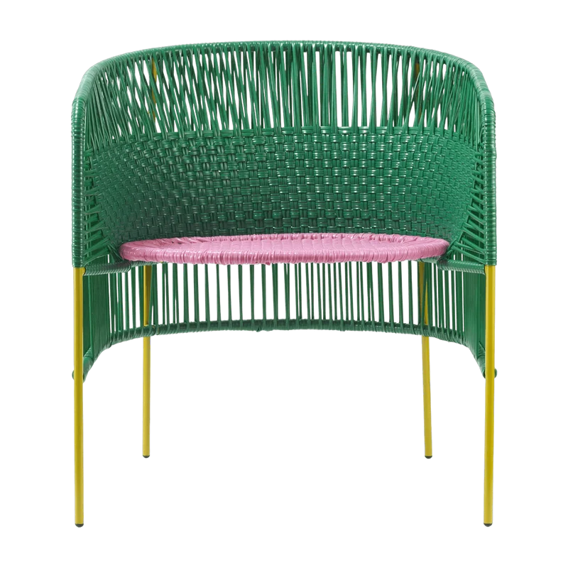 Fauteuil en acier vert Caribe - Ames