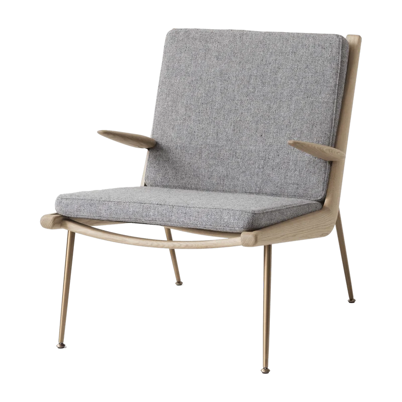 Fauteuil avec accoudoirs en chêne Hallingdal 130 HM2 Boomerang - &tradition