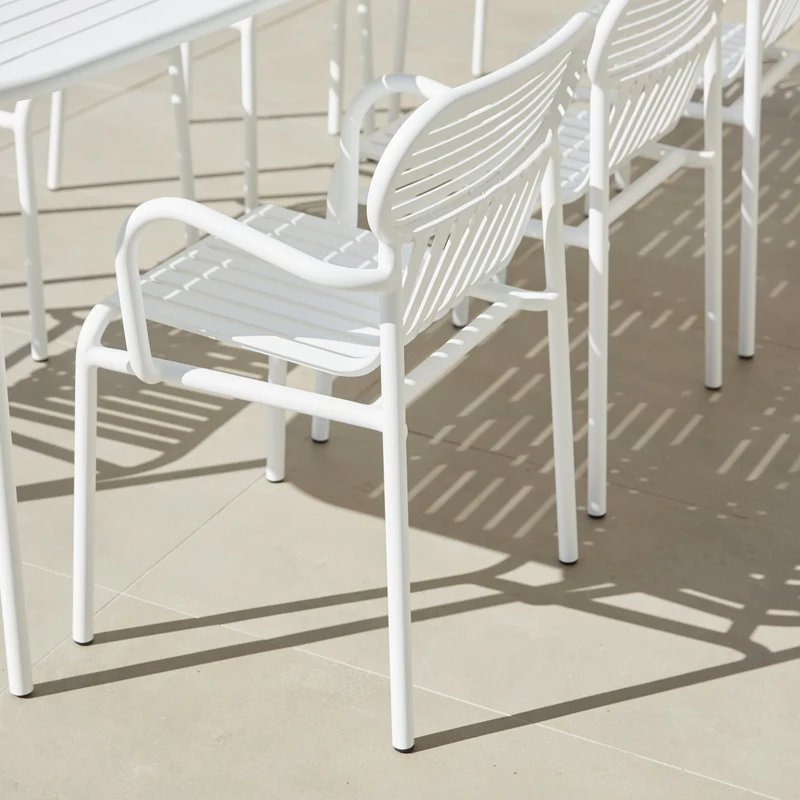 Banc de jardin bas rose blush Week-end - Petite Friture