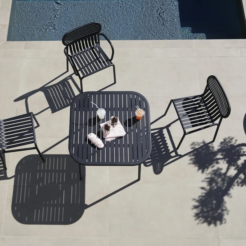 Banc de jardin bas rose blush Week-end - Petite Friture