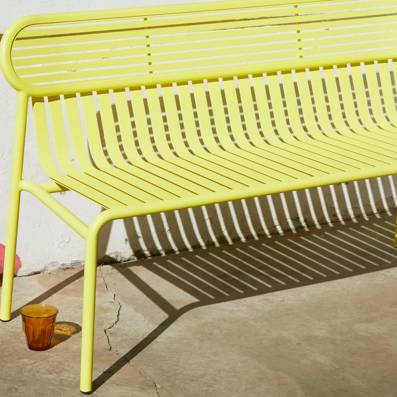 Banc de jardin rose blush Week-End - Petite Friture