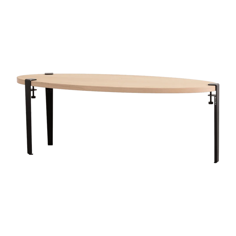 Table basse Surf pieds noir graphite 43 cm - TIPTOE