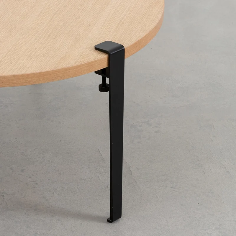 Table basse Surf pieds noir graphite 43 cm - TIPTOE