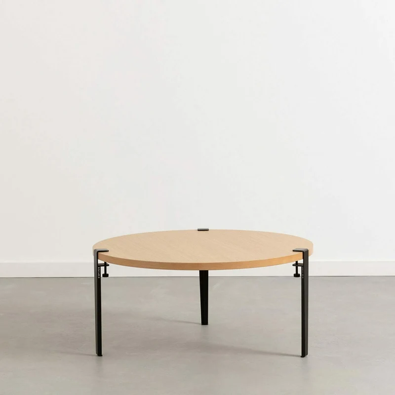 Table basse Brooklyn pieds noir graphite 43 cm - TIPTOE
