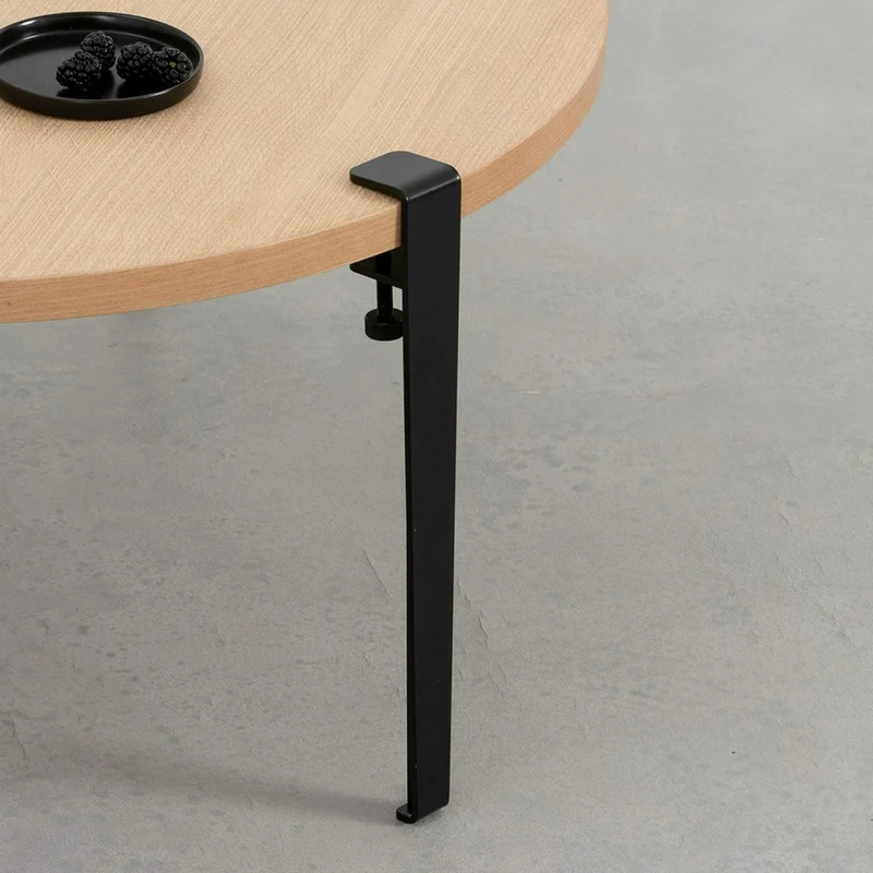 Table basse Brooklyn pieds noir graphite 43 cm - TIPTOE
